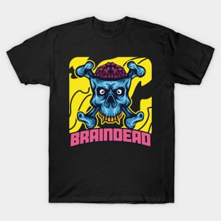 BRAINDEAD SKULL NO BRAINER T-Shirt